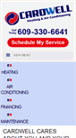 Mobile Screenshot of cardwellhvacnj.com